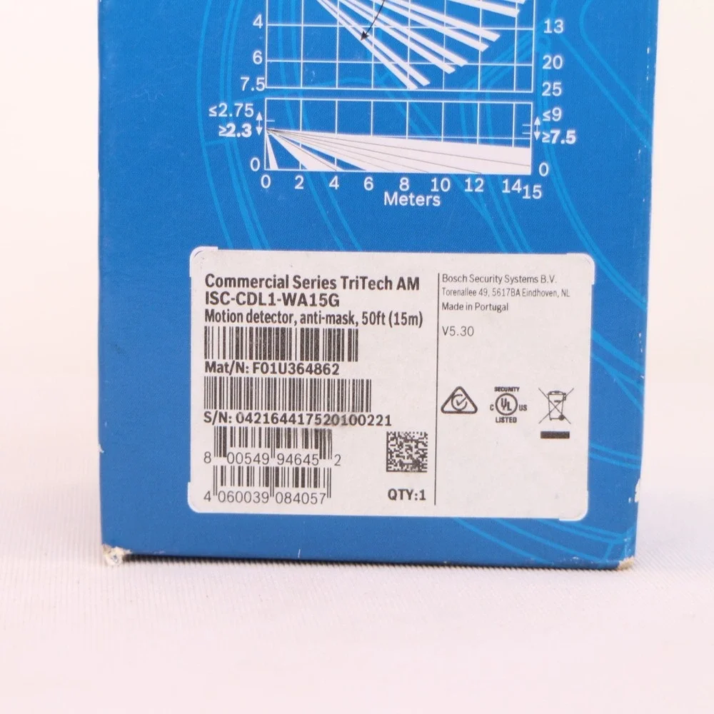 Bosch ISC-CDL1-WA15 Motion Detector SEALED Commercial Series TriTech Anti-Mask